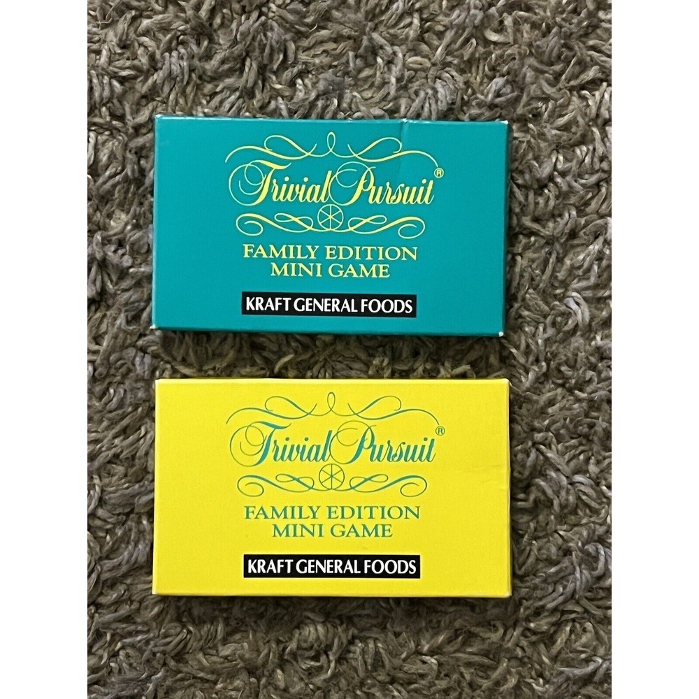1993 Kraft General‎ Foods Trivial Pursuit Family Edition Mini Games Version 1&2